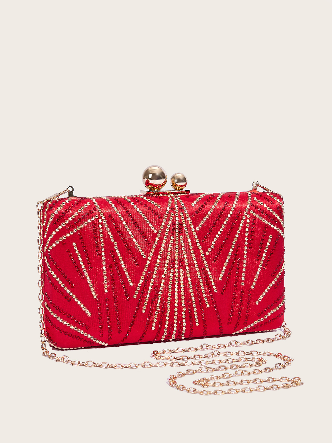 Clutch Evening Metal High-end Lock Buckle Chain Trendy New Women's Bag_voghion.com