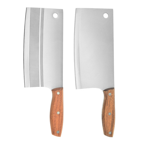 Wholesale stainless steel kitchen household kitchen knife bone chopping knife meat chopping knife laser type knife