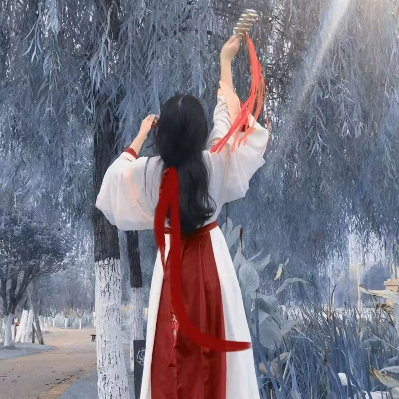 Hanfu женская передняя одежда с воротничками