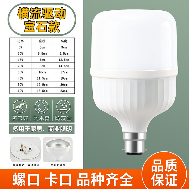 Fabricantes de lámparas de bombilla LED envío directo de aluminio E27 bayonet de tornillo ahorro de energía iluminación interior superbrillante al por mayor