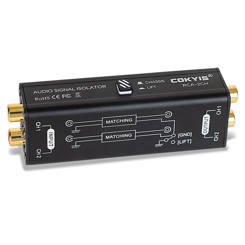 Audio Signal Isolator In-Stock Cross-Border Current Noise Elimination Rca Interface Plug-And-Play Passive Isolator Audio Signal Isolator In-Stock Cross-Border Current Noise Elimination Rca Interface Plug-And-Play Passive Isolator