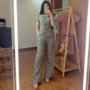 女短袖外贸新款春秋季阔腿裤