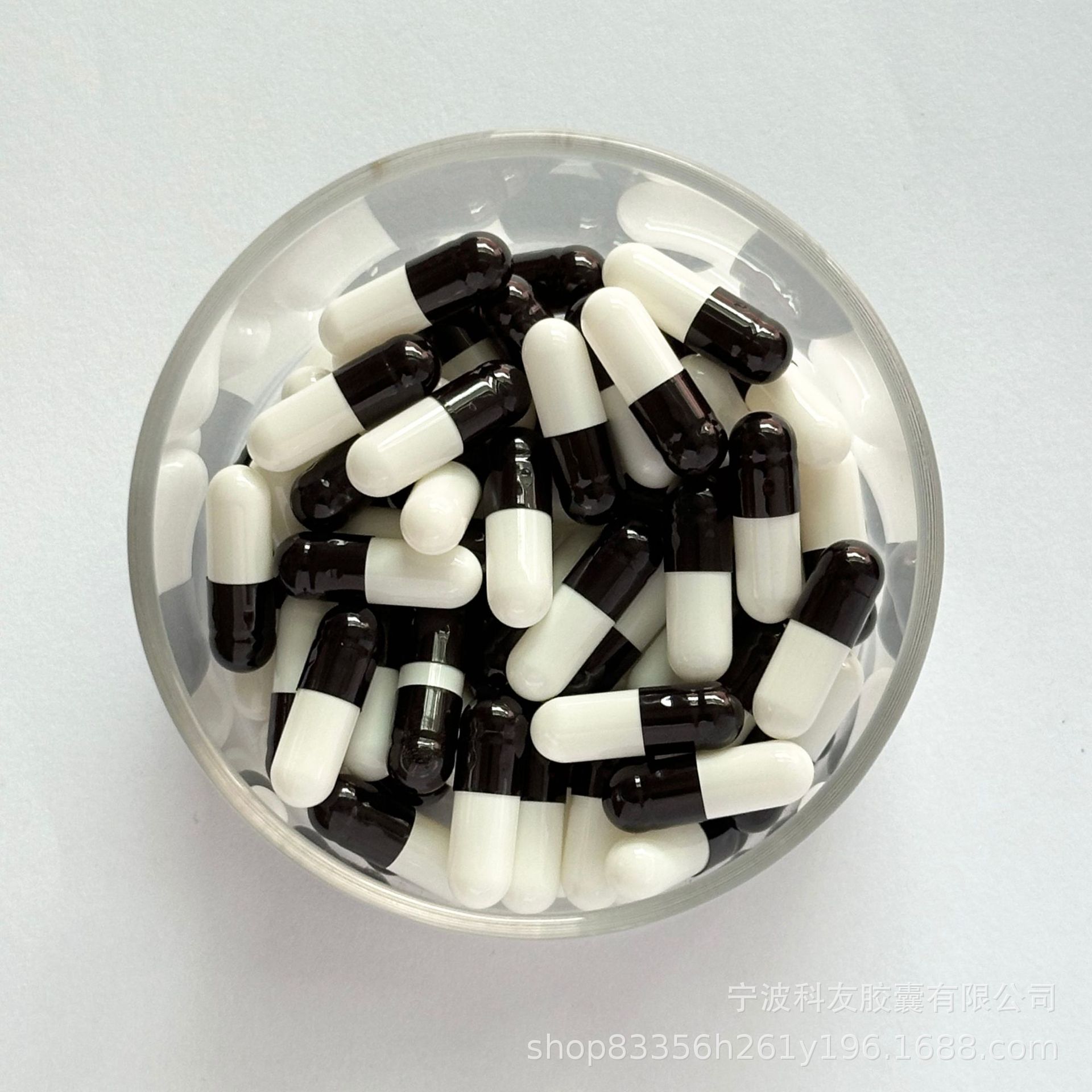 厂家供应0号黑白胶囊壳 明胶空心胶囊壳  胶囊空壳胃溶胶囊皮