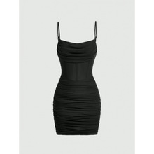 Z 21197 Ruched Backless Bodycon Dress ����¶������ȹ�羳