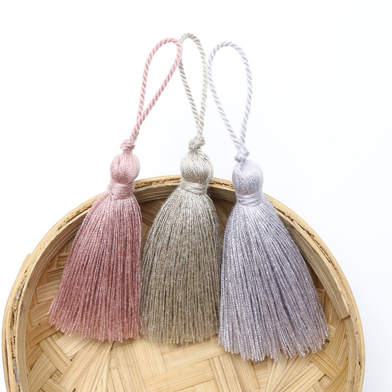 工厂5.5cm绳子吊耳流苏多色可选涤棉sp线服饰辅料吊穗子手工