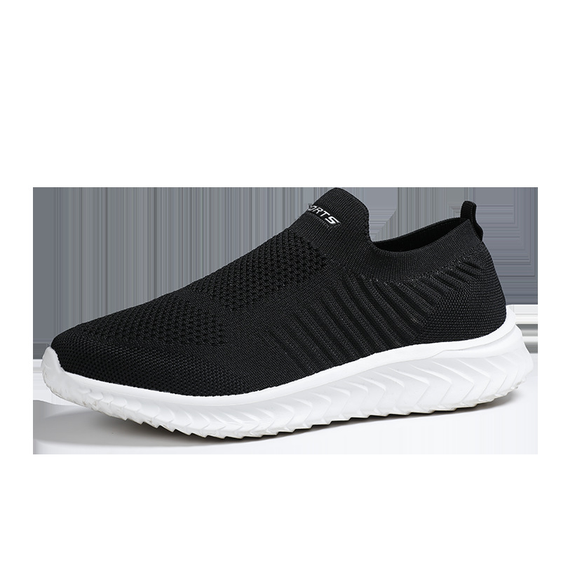 2025 primavera nueva pareja zapatos de tejido femenino cómodos zapatos casuales de malla transpirables zapatos deportivos de hombre zapatos de altura baja