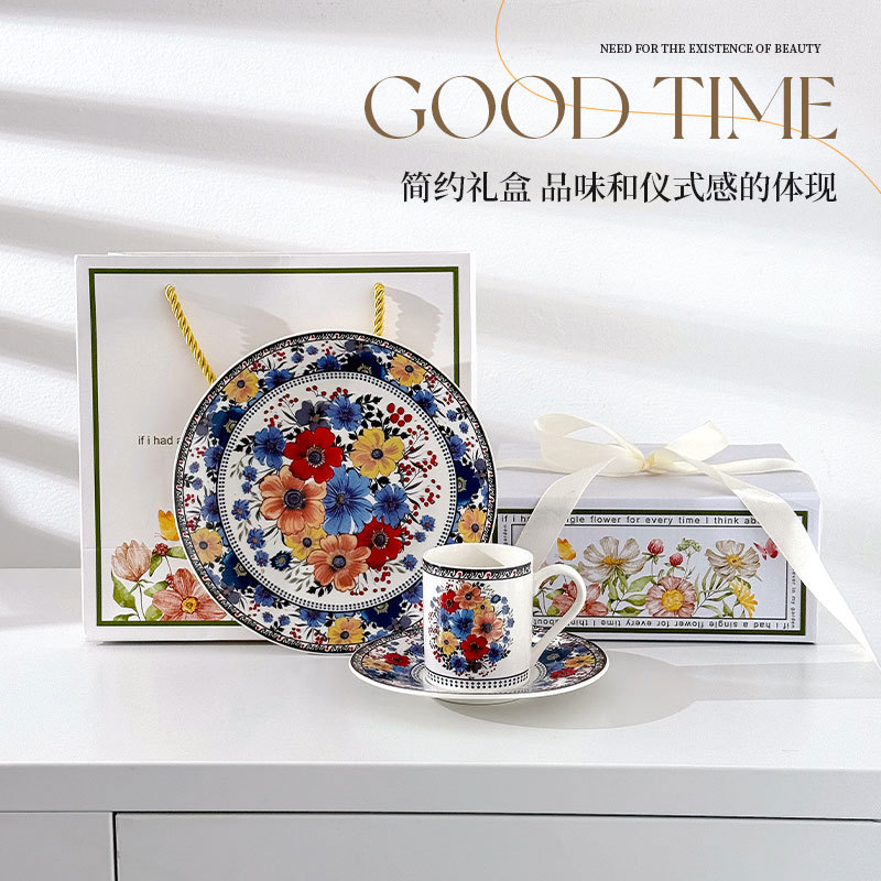 Tazas de café retro polacas tazas de pareja cerámica sala de estar familiar set de té de la tarde con tazas de café de agua potable