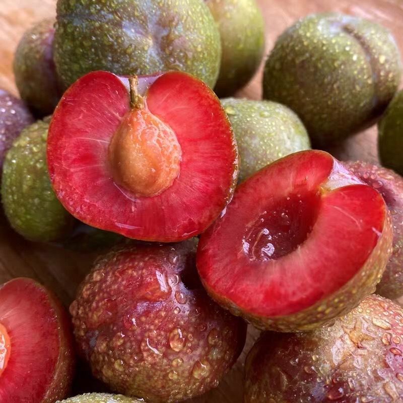 Fujian Sanhua Plum 2.5kg Free Shipping Large Fresh Red-Fleshed Crispy Sweet Plum Seasonal Fruit Freshly Picked and Shipped [Fast Shipping]