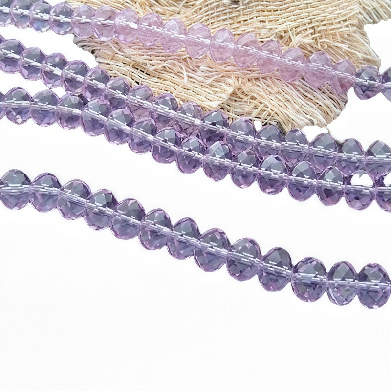 Cuentas planas transfronterizas Cuentas de vidrio Jingjing Cuentas sueltas de bricolaje hechas a mano Accesorios de ropa Cadena de teléfonos móviles Accesorios de joyería al por mayor