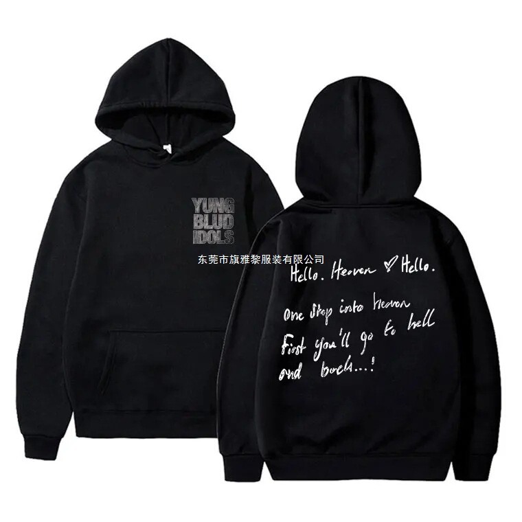 Rock Singer Yungblud Idol Album Tour Double-Sided Printed Sweatshirt for Men and Women Fashion Hip-Hop Rock Rock Singer Yungblud Idol Album Tour Double-Sided Printed Sweatshirt for Men and Women Fashion Hip-Hop Rock