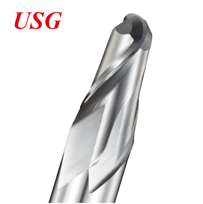 USG铣刀高速钢M42含钴EH480球刀2刃球头铣刀数控刀具白钢立铣刀G