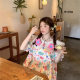 Korean Style Cute Sweet Age-reducing dress 2025 Loose Belly-covering Summer New Three-dimensional Little Flower Doll Dress for Women