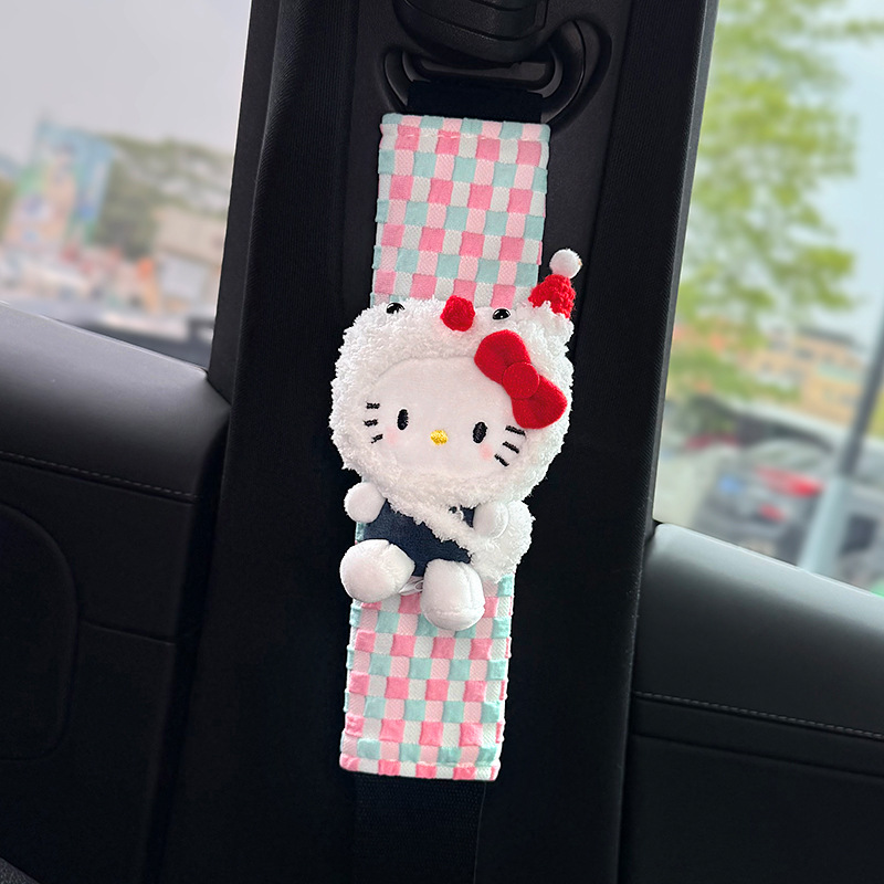 Funda Protectora de Hombro para Cinturón de Seguridad de Peluche para Auto image 13