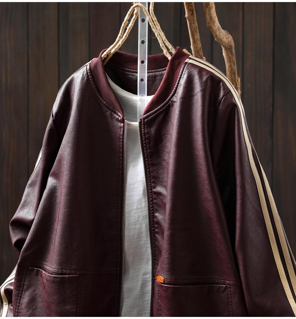 皮夹克外套女2025秋新PU黑色双口袋棒球领百搭潮流机车服长袖皮衣-阿里巴巴