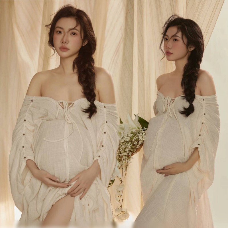 Photo Studio's New Maternity Photo Clothing, New Chinese Style, Retro Style, Gentle, Fashionable, Exquisite and Cool Art Photo