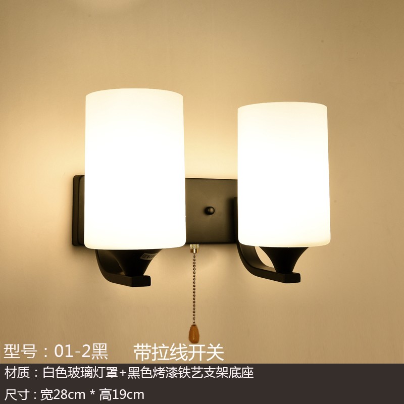 Luz de cabecera de cama dormitorio pared escalera lámpara de pared pasillo estilo americano simple sala de estar moderna led cabecera de cama caminar