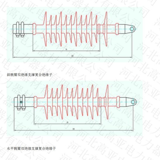 FQBS-25/8 FQBS-25/12 FQBS-25/16碗臂双绝支撑复合绝缘子