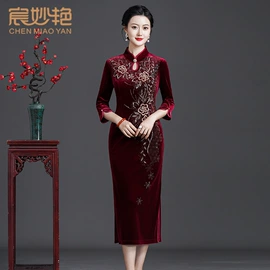 中老年休闲套装;连衣裙;旗袍