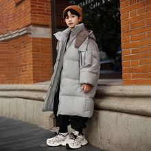 男童羽绒服中大童装2024冬季新款儿童加厚冬装中长款洋气羽绒丝服