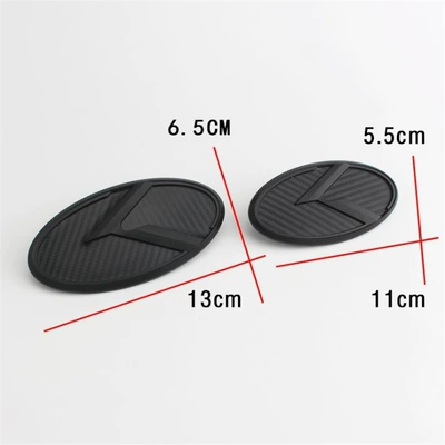 Car logo, modification with herringbone logo, front and