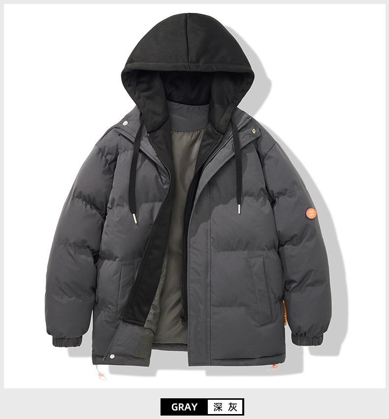 Men's Down Cotton Jacket Plus Size Winter Fashion Parka Coat_voghion.com