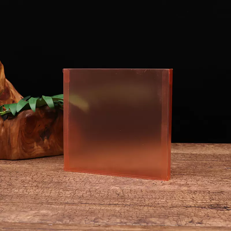 橙色PVC盒子pp磨砂透明盒pet收纳盒塑料茶叶文件包装礼盒现货批发