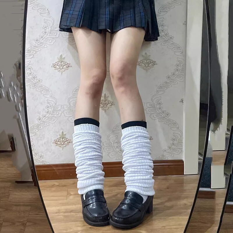 School Supply Elephant Socks White Socks Knitted Bubble Jk Japanese Style Socks Foreign Trade Slouch Socks Student Versatile Lolita Socks