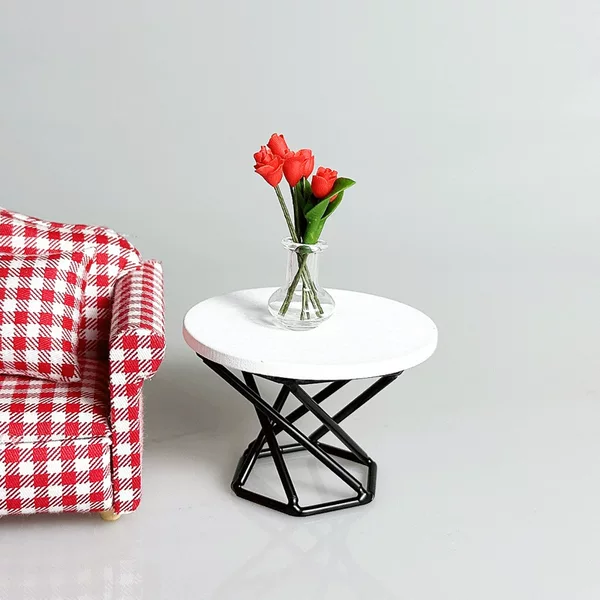 1:12 Doll House dollhouse Furniture Ornaments Mini Coffee Table Table Tea Side Table Miniature Scene Accessories