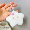 White Star Pink Eyes + Squeak (Keychain)