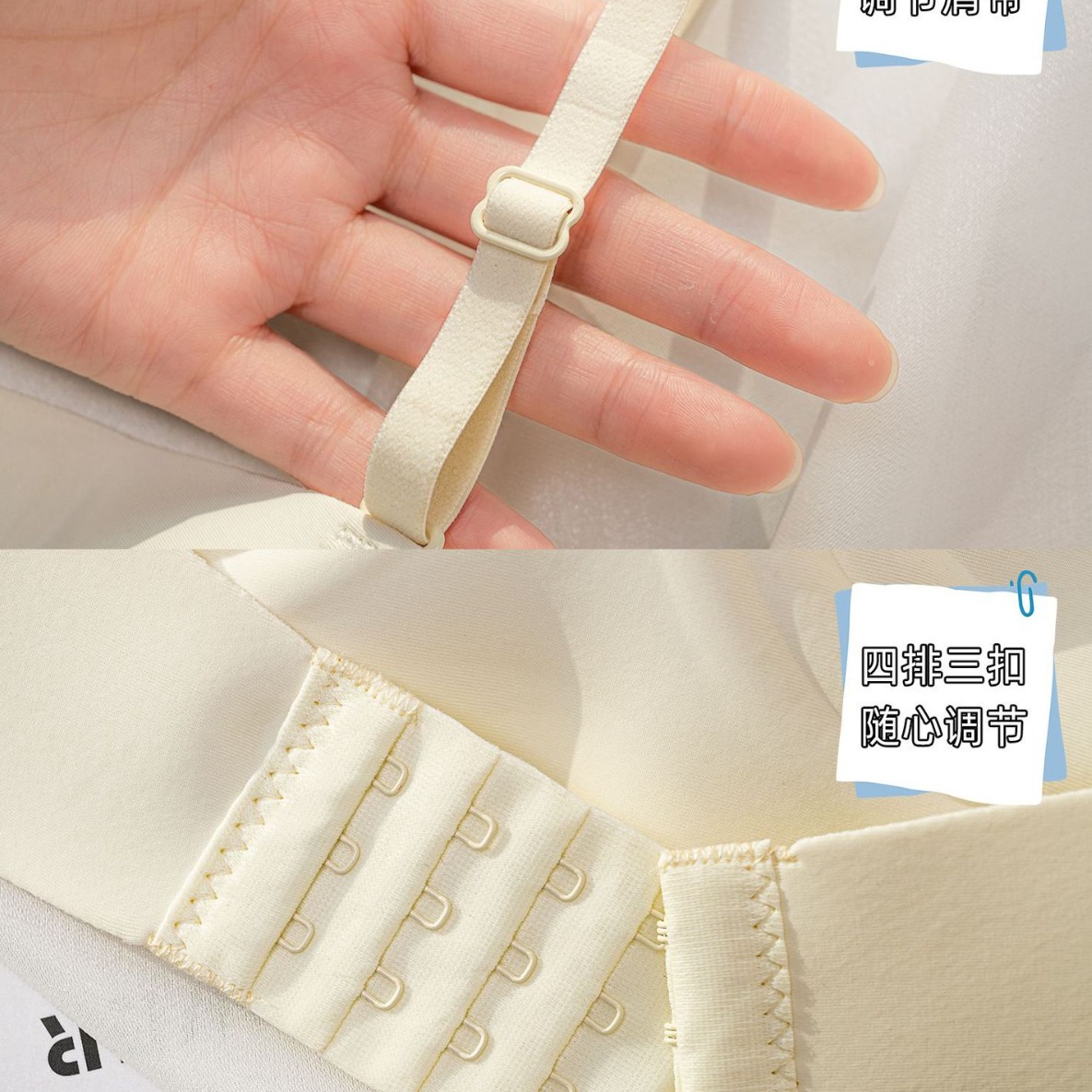 Venta directa de fábrica comercio electrónico transfronterizo sudeste asiático Vietnam Tailandia ropa interior de mujer sin costuras media taza de sujetador anti-caída