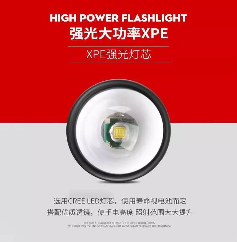 Mini Small High-Brightness Flashlight USB Rechargeable Waterproof Student-Specific Outdoor Ultra-Bright Long-Range Home Emergency Light