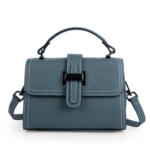 Women's Bags 2024 New Handbag Women's Crossbody Genuine Leather Versatile Shoulder Bag Cowhide Small Square Bag Wholesale