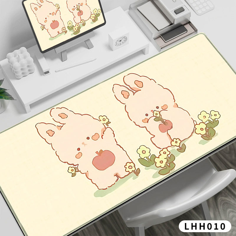 Ins風テーブルマット少女かわいい革の食事マット寮の学生マウスパッド|undefined