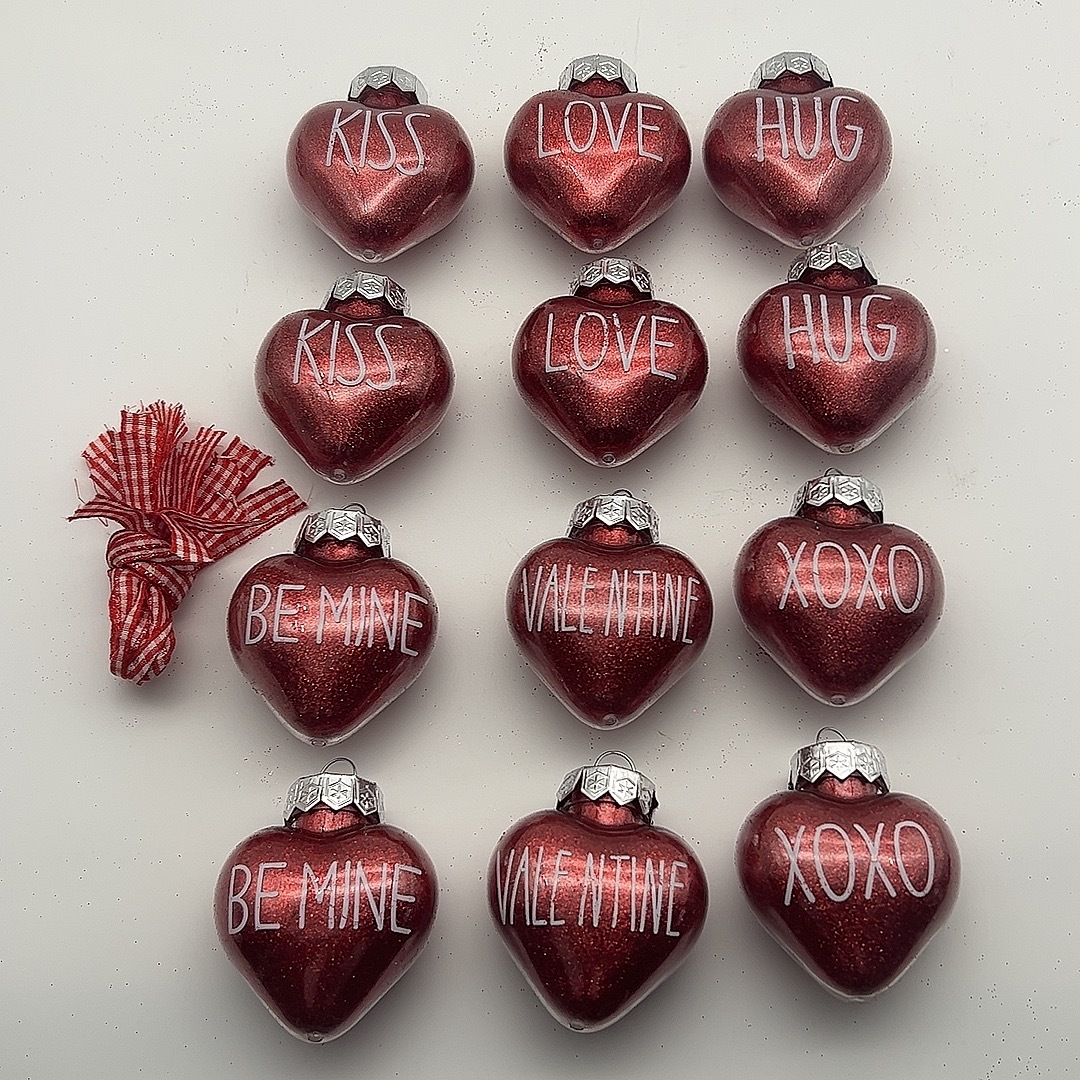 Día de San Valentín transfronterizo impresión amor 12 plástico PET polvo brillante amor colgante decoración de boda Qiuxi