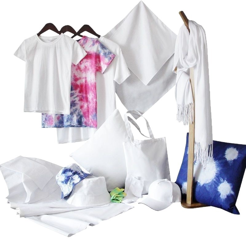 Kit de materiales para teñido anudado DIY, juego completo de herramientas para teñir, teñido artesanal para jardín de infantes, juego completo de pigmentos de teñido para niños.