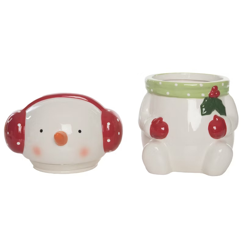 Navidad muñeco de nieve cerámica decoración navideña taza de cerámica regalo creativo al por mayor