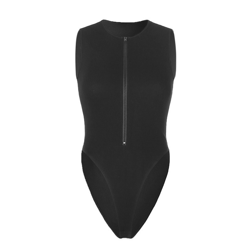 Summer Cool Sexy Sleeveless One Piece Women's Fashion Solid Color Versatile Tight Top Women_voghion.com