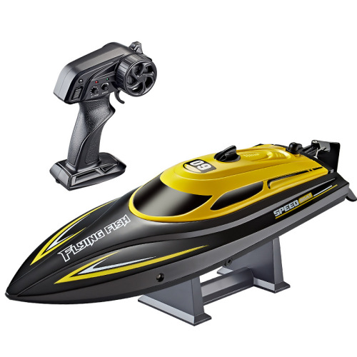 Cross-border HJ812 remote control boat outdoor toy boat 2.4G competitive boat light speed 25 kilometers per hour high-speed speed boat