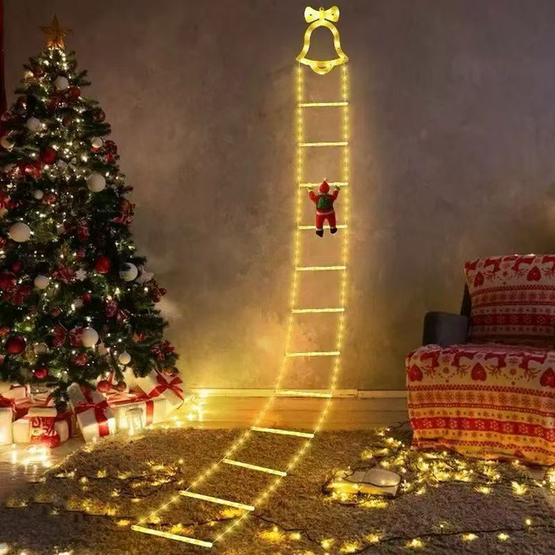 New Christmas Tree Holiday Decoration Ladder Lights Star-Shaped USB Christmas Stair Light String Led Outdoor Courtyard Ambiance New Christmas Tree Holiday Decoration Ladder Lights Star-Shaped USB Christmas Stair Light String Led Outdoor Courtyard Ambiance