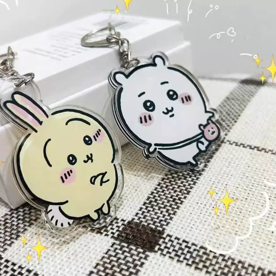 chiikawa吉伊卡哇挂件钥匙扣亚克力摆件装饰小八乌萨奇迷你卡通