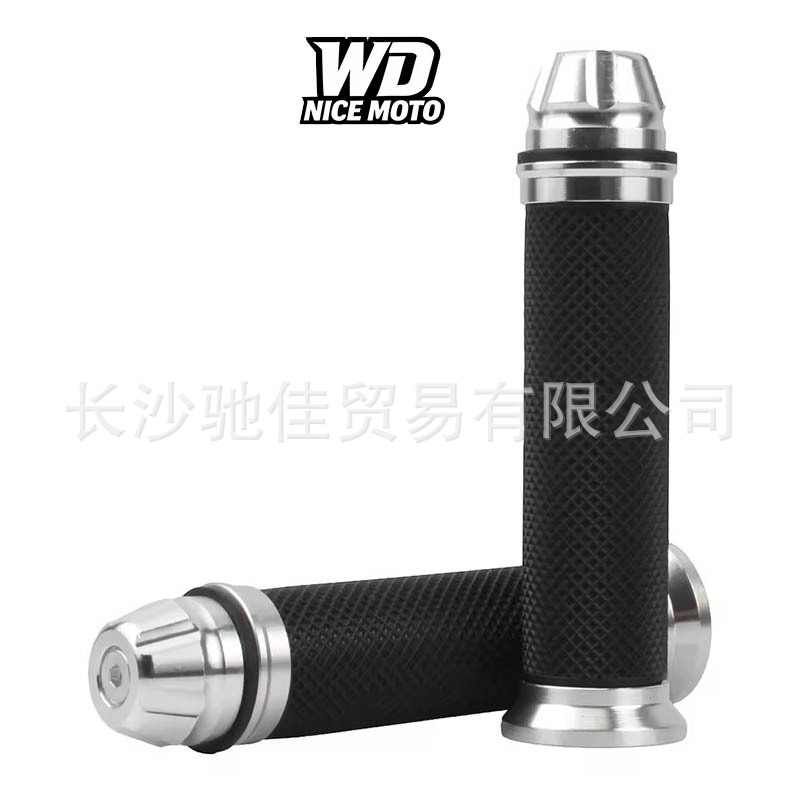 Factory Wholesale Motorcycle Modified Handlebar Grips, Handlebar Modification Accessories, Aluminum Alloy Motorcycle Handlebar Rubber Grips