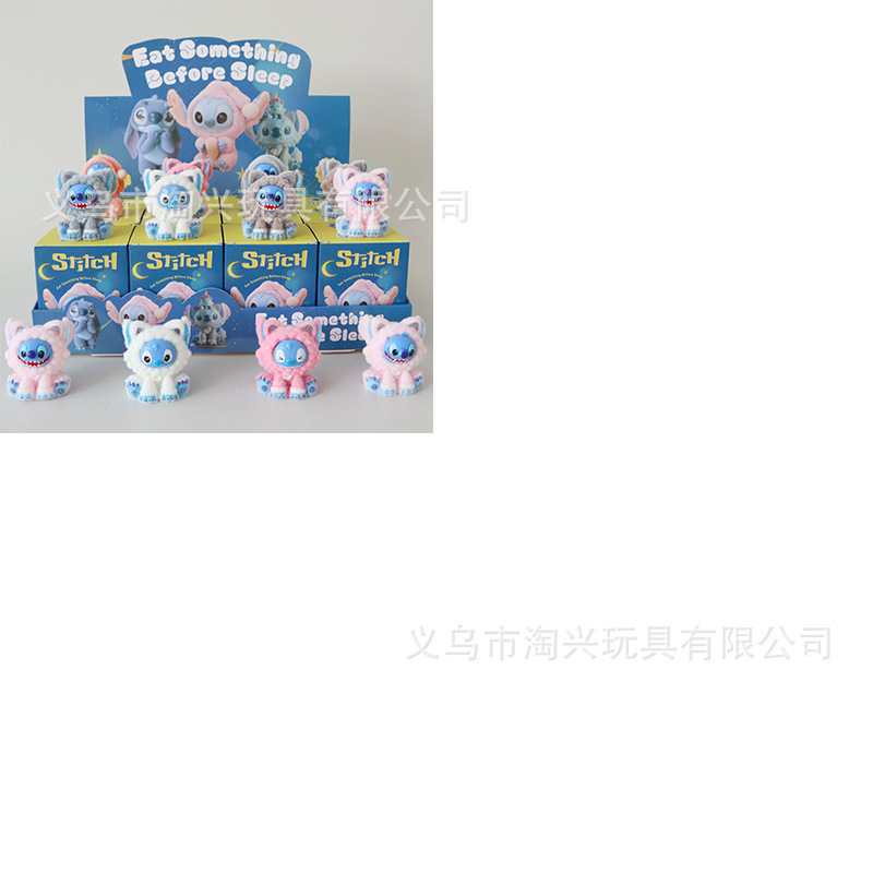 拉布布盲盒泡泡玛特公仔潮玩手办树脂摆件水豚小猪妖儿童盲袋玩具|undefined