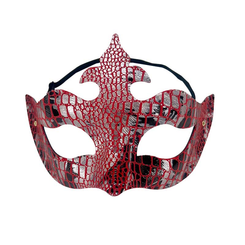 Ventas transfronterizas de moda de serpiente de cocodrilo flecha combinación máscara de mitad de cara Halloween máscara de mitad de cara