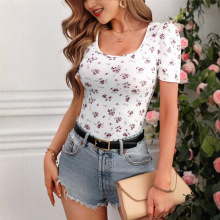 圆领拼色短袖衣女5秋季新内搭修身打底衫高级气质动背心