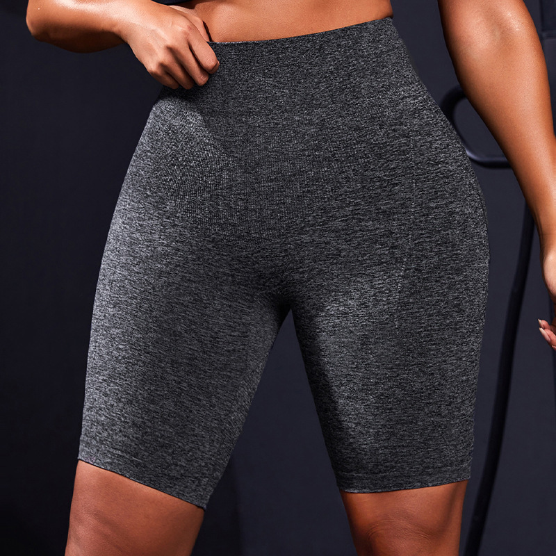 Women's Sports Yoga Seamless Tight Shorts - Purple 2