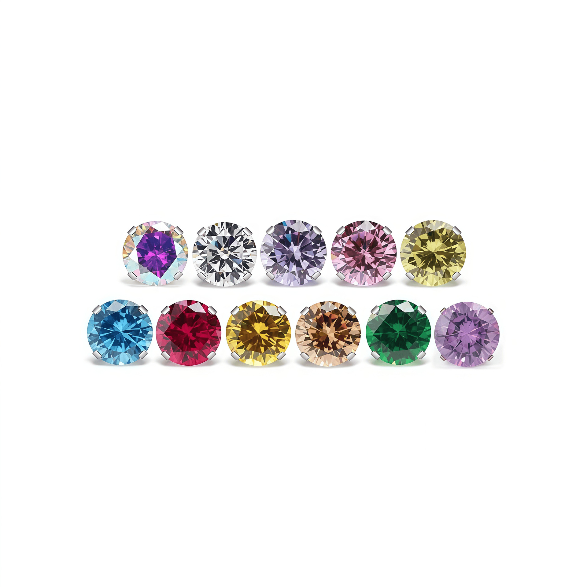 F136 Titanium Internally Threaded 5A Zircon Claw Zirconium Ear Nose Lip Nail G23 Titanium Alloy Piercing Stud detail image 8