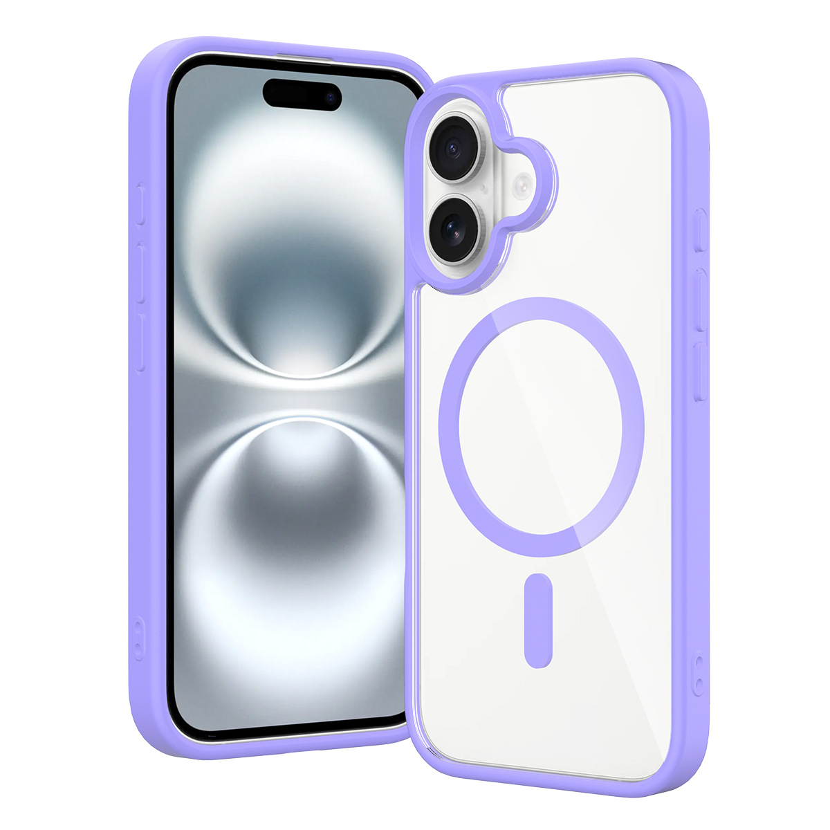 Aplicable en stock para iPhone16E 2 en 1 transparente TPU + PC escudo de plata esmaltado para teléfonos móviles de manzana de aluminio de 2.0 espesor