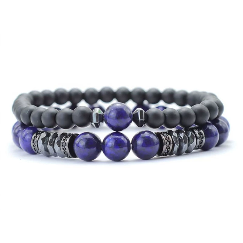 Fashionable matte set, bracelet natural stone for beloved, Aliexpress, city style