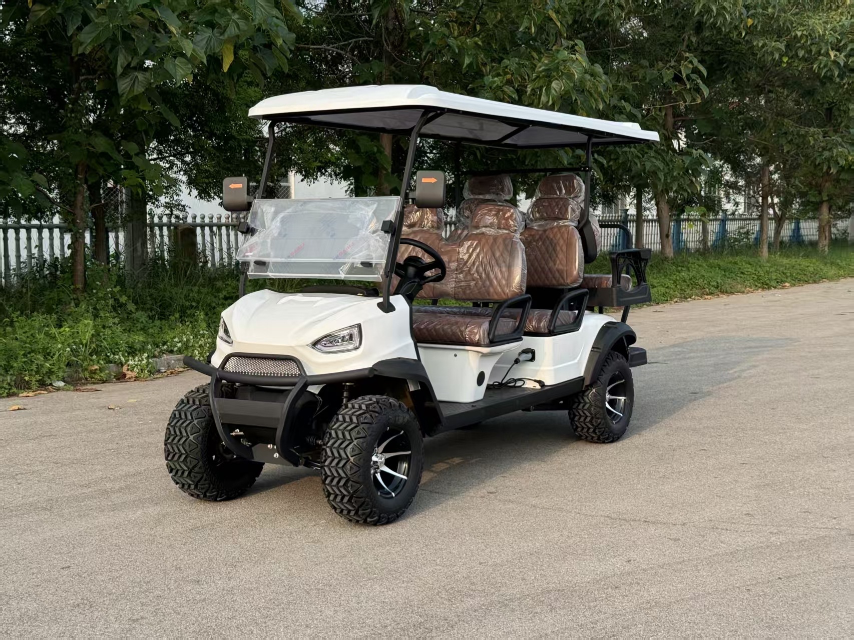 Golf Cart Shuttle Vehicle for Golf Course, Four-Seater, Six-Seater, Vacation Sightseeing Vehicle, Tourist Attraction Vehicle