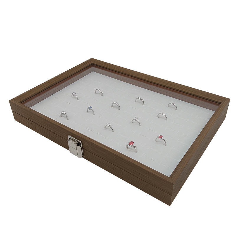 1728g Weight Jewelry Boxes Classification 1 Piece Quantity Holiday, Daily, Selfie Occasion Wood Material Solid Color Pattern Business Style 1 Piece Wood Business Holiday Daily Selfie Solid Color Jewelry Boxes 4
